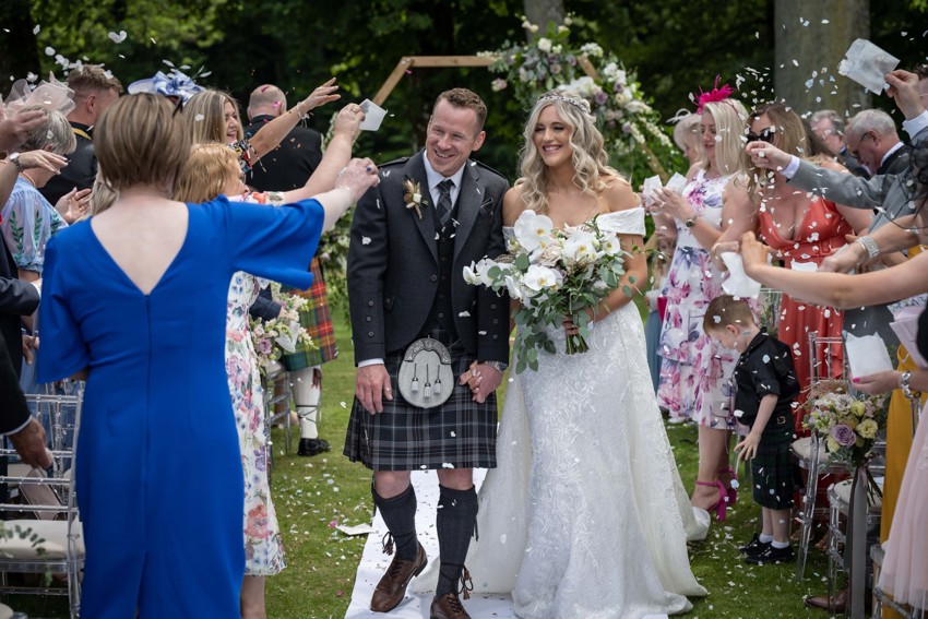 Dunkeld House Hotel Wedding Lawn Ceremony 5